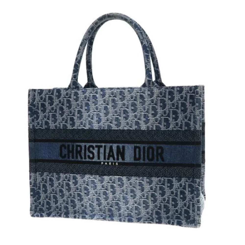 Christian Dior Book Tote Bag Denim